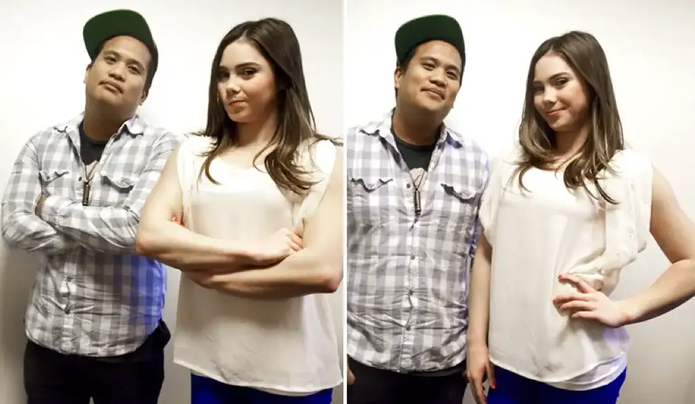 MTV Visual Designer, Gavin Alaoen, meeting McKayla Maroney as she personally thanked him for the life-changing meme he helped create.