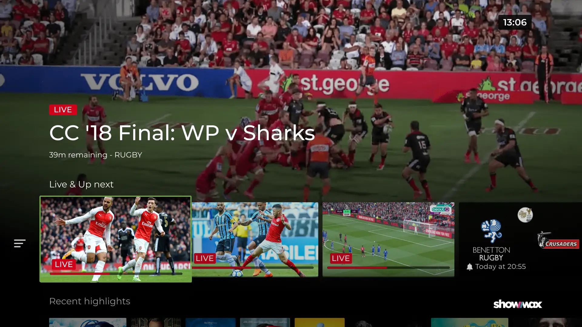 The Smart TV interface mirrored the web experience, reusing familiar patterns and concepts for a consistent, cross-platform design.